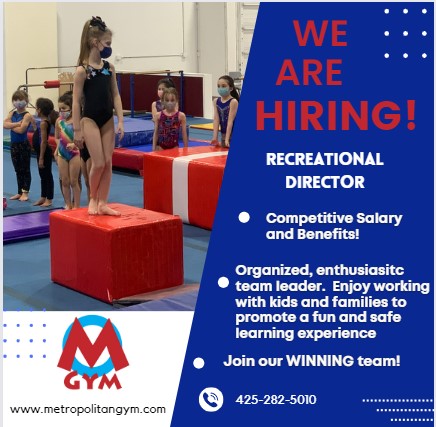 NOW HIRING:  Women’s competitive coaches – and REC director