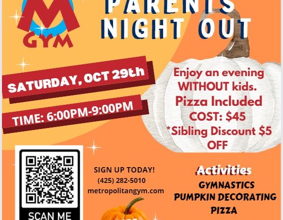 Parent’s Night Out – Oct 29th!